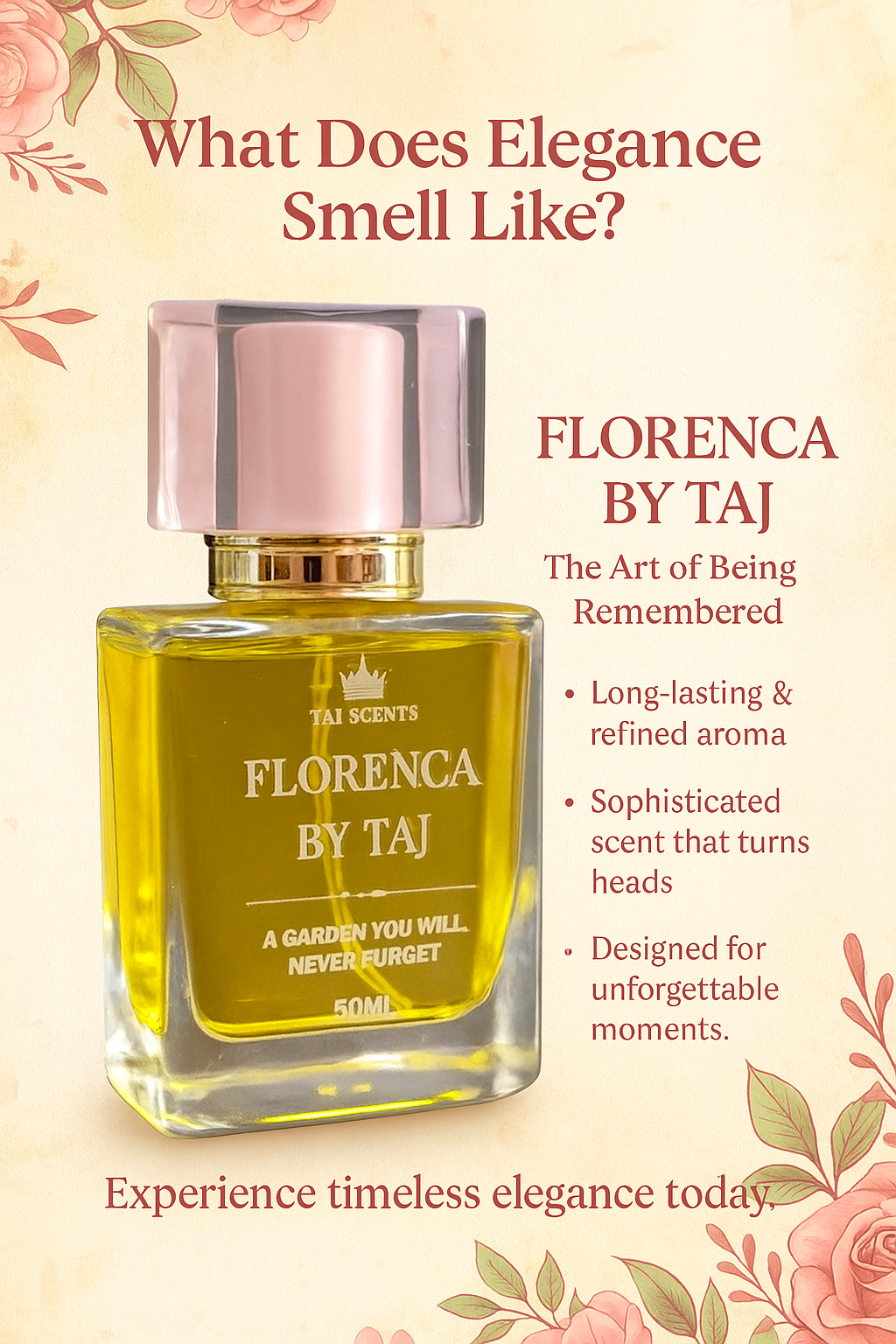 🌸 FLORENCA BY TAJ – Inspired by Gucci Flora 🌸